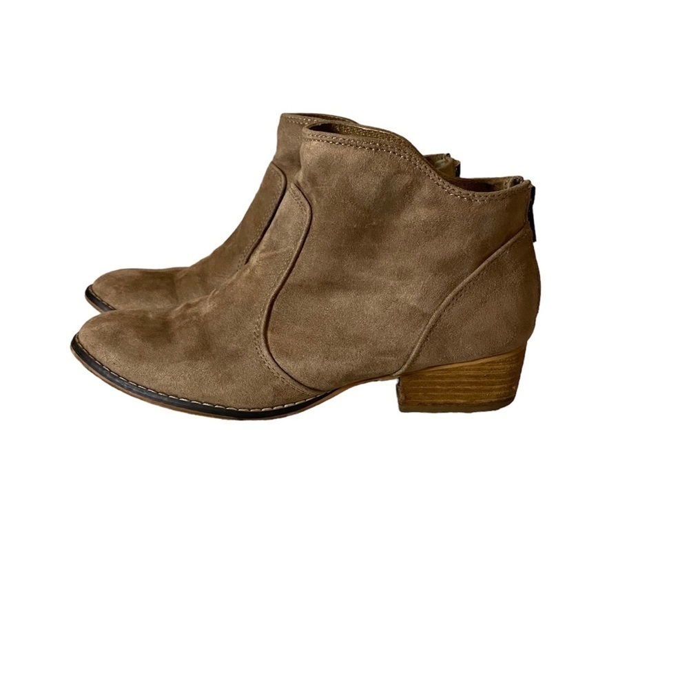 Madden Girl “Brownie” Tan Ankle Boots